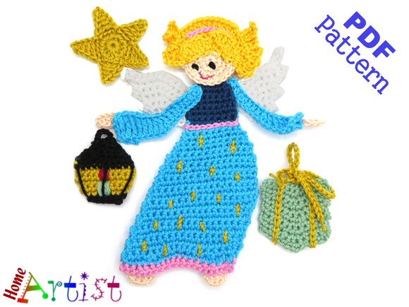 Angel Crochet Pattern - Instant PDF Download - Crochet Pattern applique