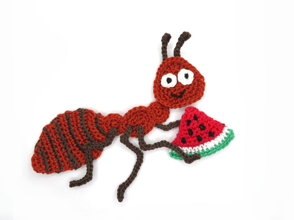 Ant Crochet Applique Pattern -INSTANT DOWNLOAD