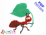 Ant Crochet Applique Pattern -INSTANT DOWNLOAD