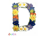 Crochet Alphabeth Uppercase Floral D Flower Letter Applique Pattern Lettering English version Instant PDF Download (Copy)