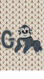 Crochet Animal Alphabet G Gorilla Letter Applique Pattern Lettering English version Instant PDF Download