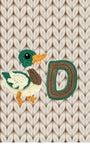 Crochet Animal Alphabet D Duck Letter Applique Pattern Lettering English version Instant PDF Download