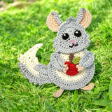Chinchilla Crochet Applique Pattern -INSTANT DOWNLOAD