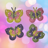 Butterfly Crochet Pattern applique Instant PDF Download