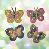 Butterfly Crochet Pattern applique Instant PDF Download