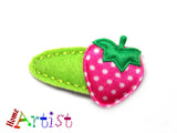 Haarspange Erdbeere   3-4cm Spange zum auswählen