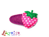 Haarspange Erdbeere   3-4cm Spange zum auswählen