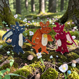 Dragon friends crochet Applique Pattern -INSTANT DOWNLOAD - Homeartist