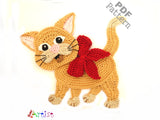 Crochet Pattern - Instant PDF Download - Cat 2 Pattern Crochet Applique Pattern applique