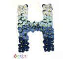 Crochet Alphabeth Uppercase H Flower Letter Applique Pattern Lettering English version Instant PDF Download (Copy) (Copy)