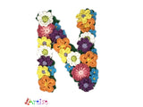 Crochet Alphabeth Uppercase Floral N Flower Letter Applique Pattern Lettering English version Instant PDF Download (Copy)