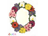 Crochet Alphabeth Uppercase Floral O Flower Letter Applique Pattern Lettering English version Instant PDF Download