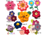 Crochet Pattern - Instant PDF Download - My favorite flowers collection 1