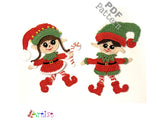 Happy Elf duo crochet Pattern -INSTANT DOWNLOAD