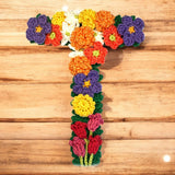 Crochet Alphabeth Uppercase Floral T Flower Letter Applique Pattern Lettering English version Instant PDF Download