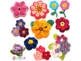 Crochet Pattern - Instant PDF Download - My favorite flowers collection 1