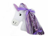 Applikation Einhorn Pferd Pferdekopf gestickt Aufnäher Pony Fabelwesen Fantasie Fantasy Schultüte Schultasche Kinderzimmer Dekoration freie Farbwahl