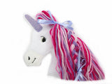 Applikation Einhorn Pferd Pferdekopf gestickt Aufnäher Pony Fabelwesen Fantasie Fantasy Schultüte Schultasche Kinderzimmer Dekoration freie Farbwahl