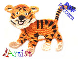 Tiger crochet Applique Pattern -INSTANT DOWNLOAD