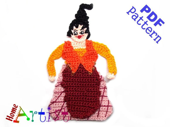 Crochet Pattern - Instant PDF Download - Sisters Witch 3 - Crochet Pattern - Halloween Witches - Crochet Witches - Halloween - Witch