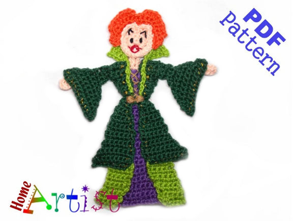 Crochet Pattern - Instant PDF Download - Sisters Witch 1 - Crochet Pattern - Halloween Witches - Crochet Witches - Halloween - Witch