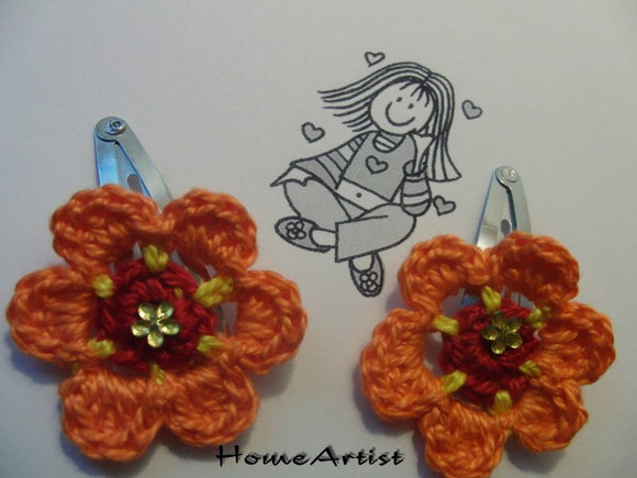 [Haarspange Blume]-[Haarspangen Haarklammer]-[HomeArtist]-[Haarschmuck]-[Haarclips]-[Baby]-Homeartist