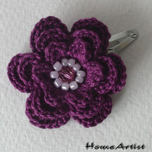 [Haarspange Blume]-[Haarspangen Haarklammer]-[HomeArtist]-[Haarschmuck]-[Haarclips]-[Baby]-Homeartist