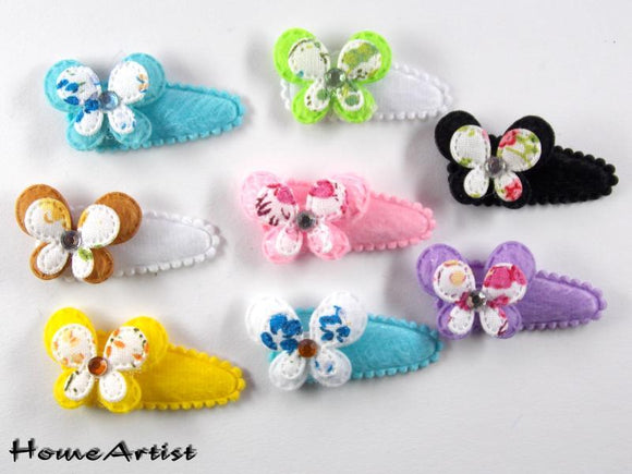 Schmetterling Haarspange 3-4cm - freie Farbwahl - Homeartist Haarspangen Kinder Babys