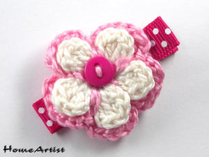 [Haarspange Blume]-[Haarspangen Haarklammer]-[HomeArtist]-[Haarschmuck]-[Haarclips]-[Baby]-Homeartist