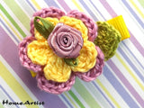 [Haarspange Blume]-[Haarspangen Haarklammer]-[HomeArtist]-[Haarschmuck]-[Haarclips]-[Baby]-Homeartist