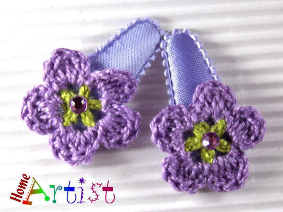 [Haarspange Blume]-[Haarspangen Haarklammer]-[HomeArtist]-[Haarschmuck]-[Haarclips]-[Baby]-Homeartist