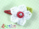 [Haarspange Blume]-[Haarspangen Haarklammer]-[HomeArtist]-[Haarschmuck]-[Haarclips]-[Baby]-Homeartist