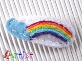 Regenbogen 4cm Haarspange - freie Farbwahl-Homeartist