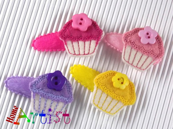 Cupcake Muffin Haarspange 4cm - freie Farbwahl-Homeartist