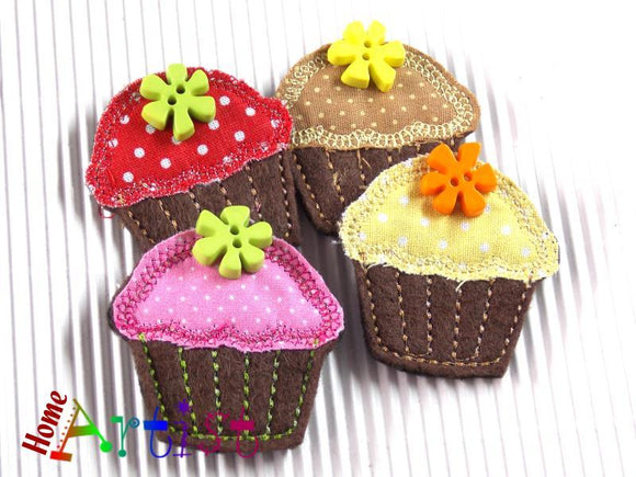 Cupcake Muffin Haarspange 4cm - freie Farbwahl-Homeartist