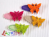 Schmetterling Haarspange 3-4cm - freie Farbwahl - Homeartist Haarspangen Kinder Babys