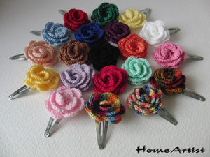 [Haarspange Blume]-[Haarspangen Haarklammer]-[HomeArtist]-[Haarschmuck]-[Haarclips]-[Baby]-Homeartist