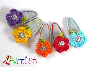 [Haarspange Blume]-[Haarspangen Haarklammer]-[HomeArtist]-[Haarschmuck]-[Haarclips]-[Baby]-Homeartist