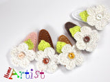 [Haarspange Blume]-[Haarspangen Haarklammer]-[HomeArtist]-[Haarschmuck]-[Haarclips]-[Baby]-Homeartist