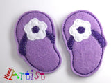 Flip Flops Haarspangen 4cm - freie Farbwahl-Homeartist