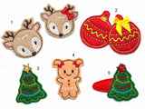 Weihnachten Haarspange Adventskalender kinder Haarklammer Tannenbaum Christmas Haarschmuck Mädchen Kind Hair clips Xmas Kids Advent Calendar