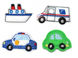 Transport 3-4cm Haarspange Schiff LKW Police Auto Wagen - zum auswaehlen