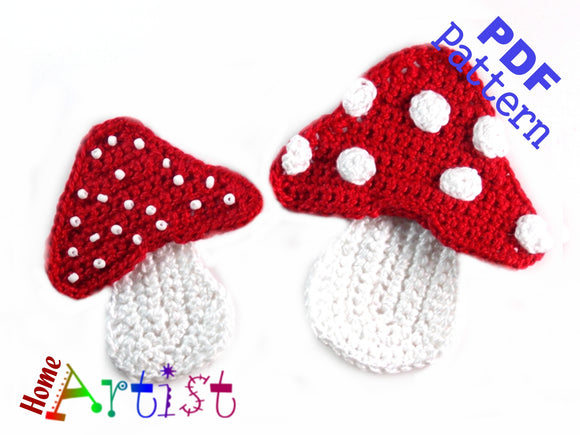 Crochet Pattern - Instant PDF Download - Mushrooms crochet pattern