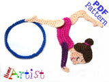 Gymnastic Rhythmic 1 Crochet Pattern - Instant PDF Download - Crochet pattern applique