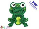 Frog with Crown crochet Pattern -INSTANT DOWNLOAD