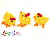 Crochet Pattern - Instant PDF Download - Little Chick crochet pattern #3 applique