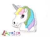 Unicorn Einhorn Haarspange 4cm - freie farbwahl-Homeartist