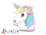 Unicorn Einhorn Haarspange 4cm - freie farbwahl-Homeartist