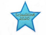 Schulkind 2020 Aufnäher Farbe nach Wunsch Applikation-Homeartist