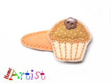 Cupcake Muffin 4cm Haarspange - freie Farbwahl-Homeartist